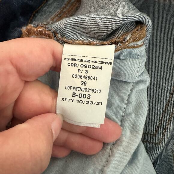 Loft Women's Mid Rise Skinny Jeans Mid Indigo Wash Size 29 Size 8 - Picture 7 of 11